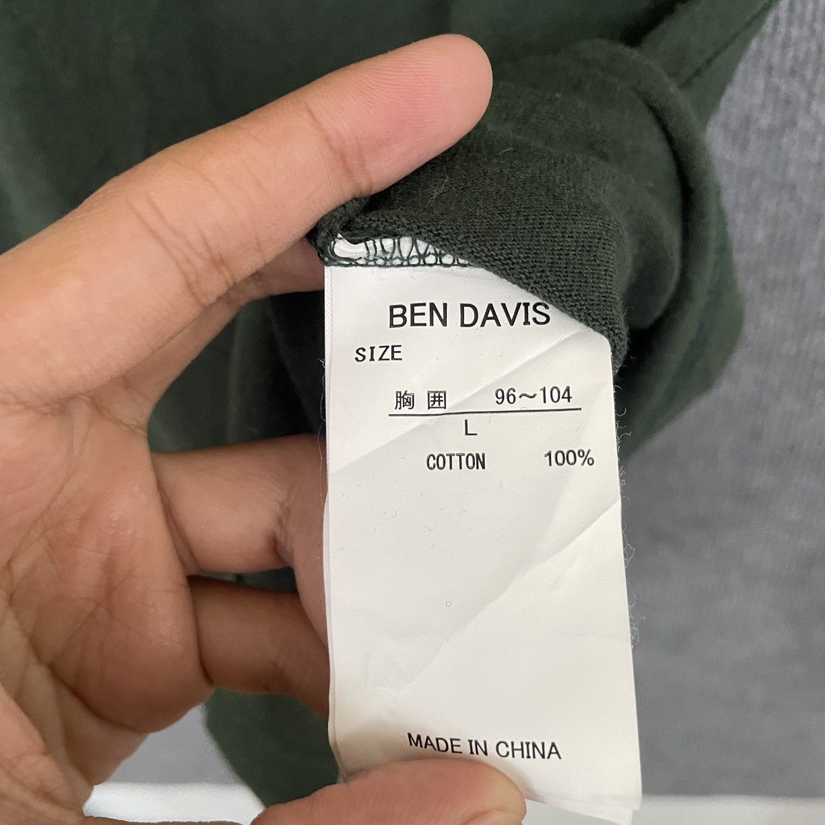 Ben Davis × Vintage Vintage Ben Davis Single Pocket T Shirt Size US L / EU 52-54 / 3 - 6 Thumbnail