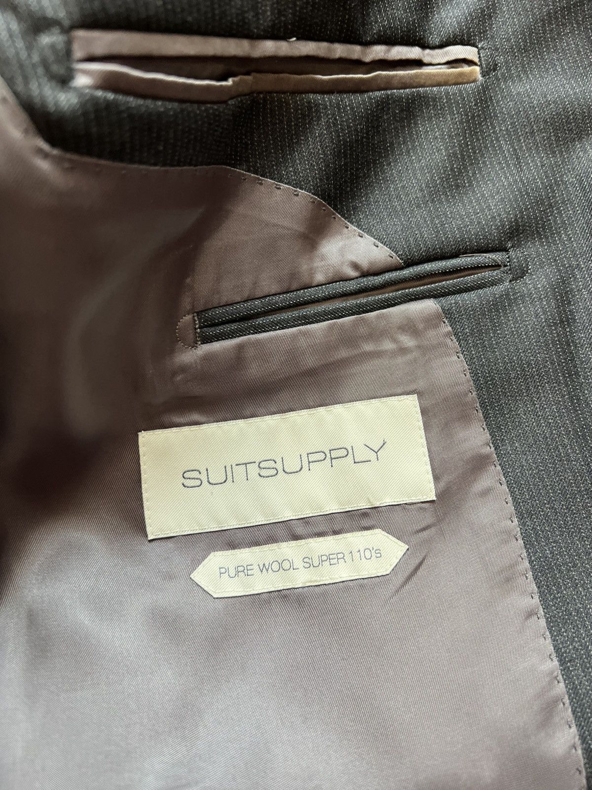Suitsupply 2 Pieces SUITSUPPLY Super 110s Wool Blazer Size 40R - 8 Thumbnail