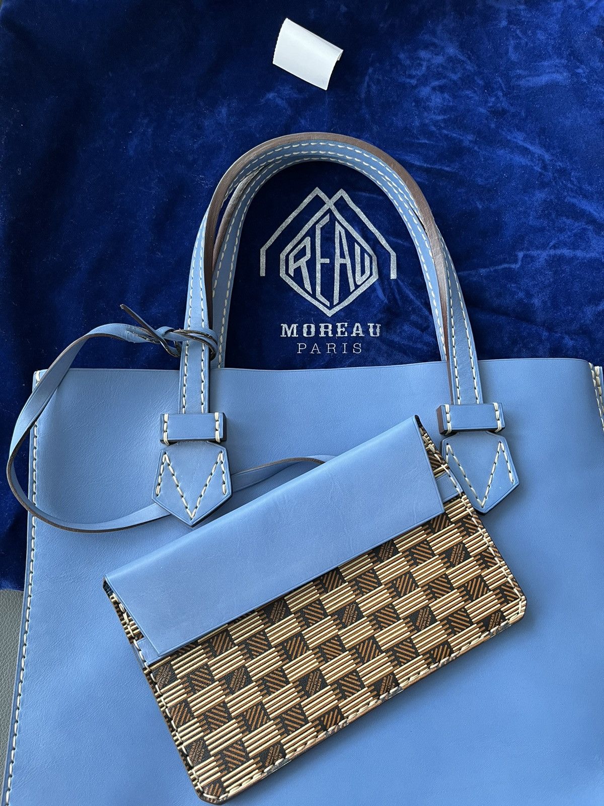 Moreau Paris Brand New Sold Out Vintage Moreau Paris Leather Tote Bag Size ONE SIZE - 1 Thumbnail