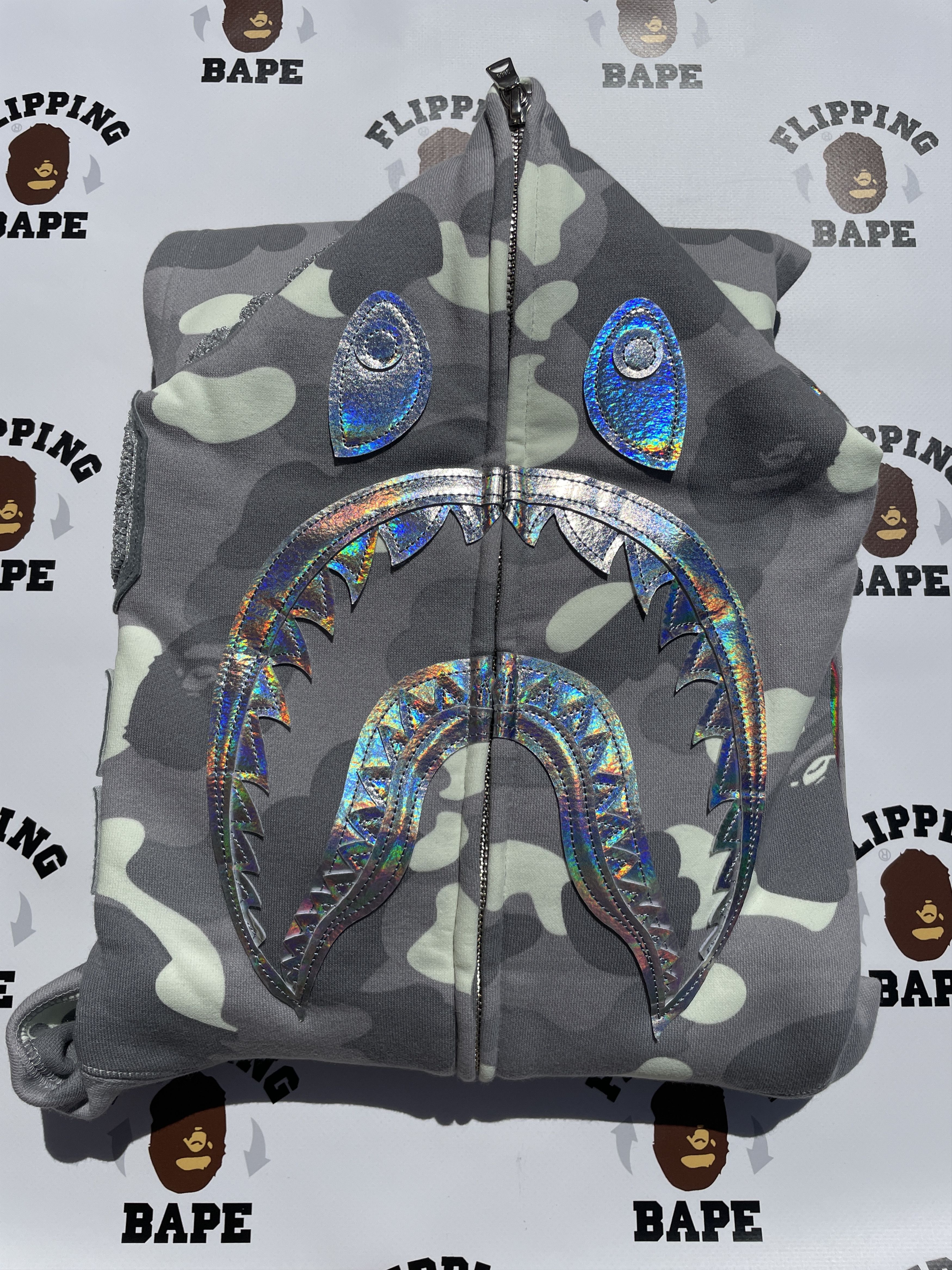 Bape BAPE CITY CAMO SHARK FULL ZIP HOODIE (SS24) Size US XXL / EU 58 / 5 - 4 Thumbnail