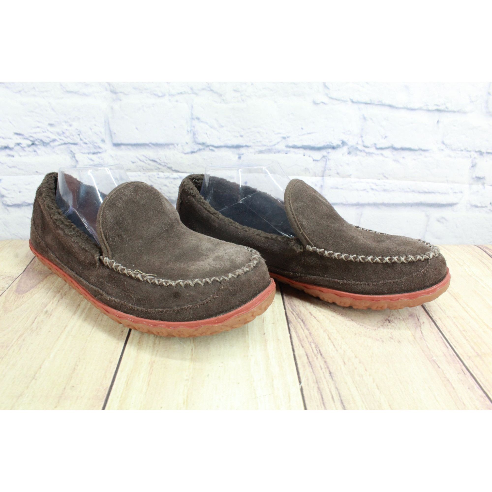 L.L. Bean LL Bean Men's Brown Suede Mountain Bean Slippers Size US 9 / EU 42 - 2 Thumbnail
