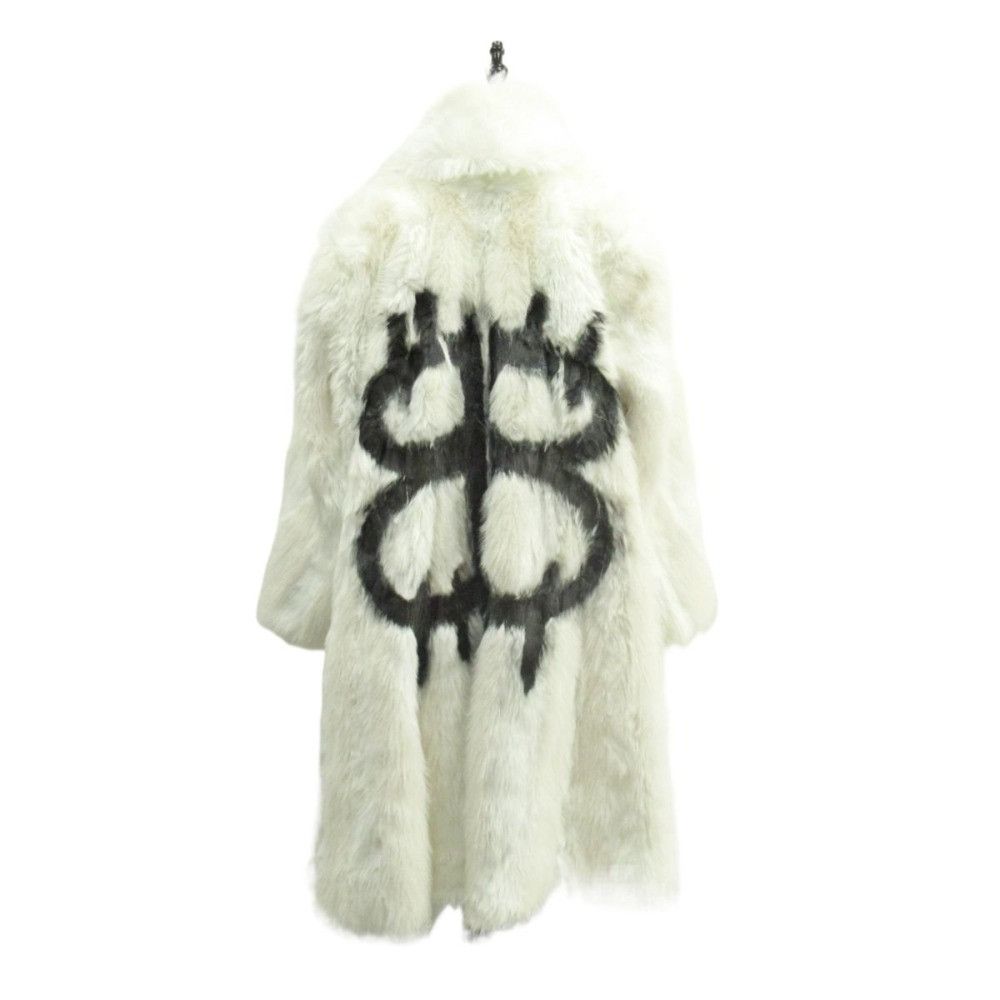 Balenciaga Balenciaga Balenciaga Spray Logo Eco Fur Coat Others Outerwear DUTY FREE for USA Size ONE SIZE - 1 Thumbnail