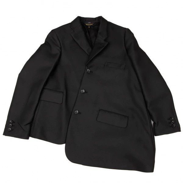 Comme des Garcons Comme des Garcons Retro black slanted placket suit top Size XS / US 0-2 / IT 36-38 - 2 Thumbnail