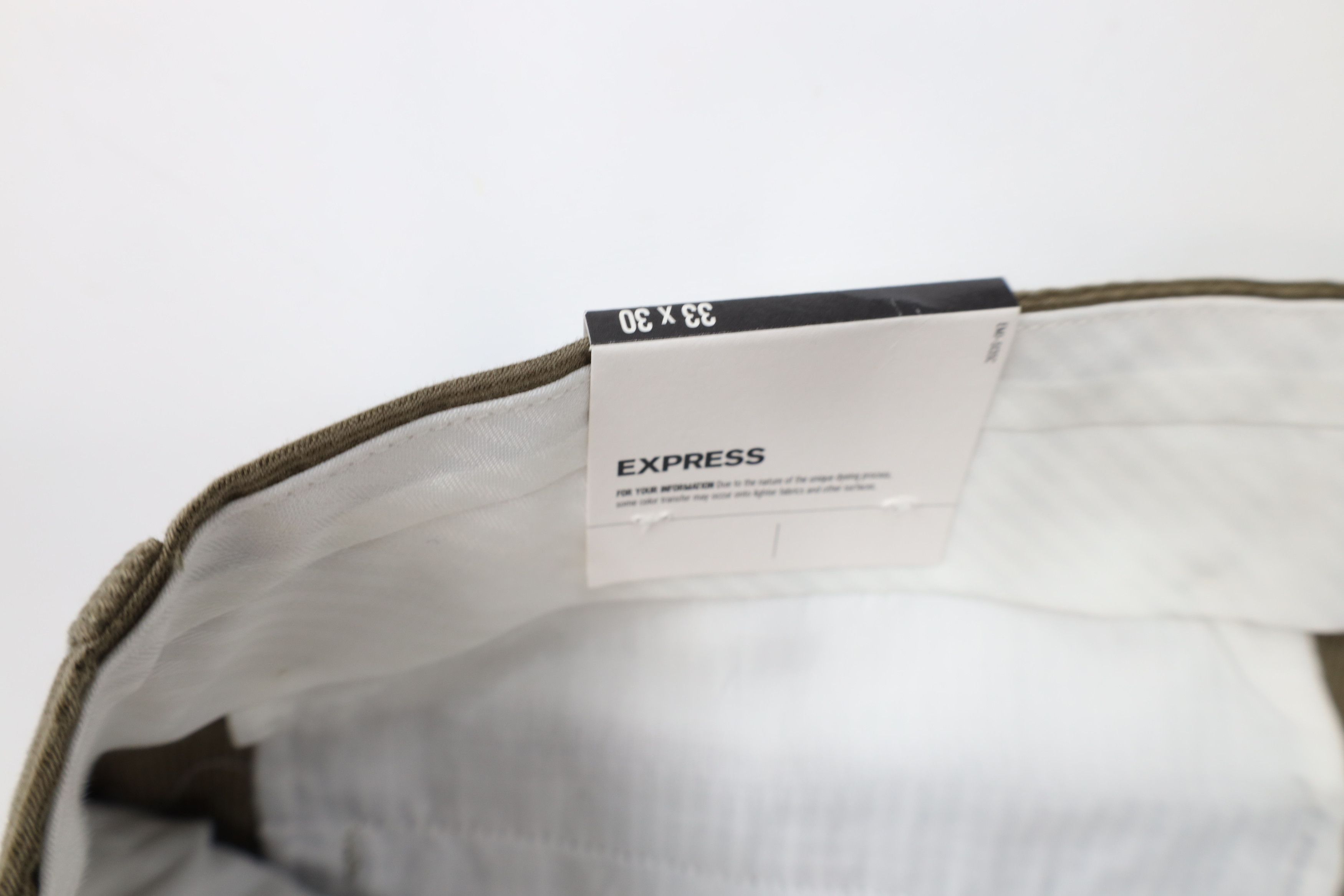 Express × Vintage New Express Pinstriped Straight Leg Chino Pants Brown Cotton Size US 33 - 7 Thumbnail