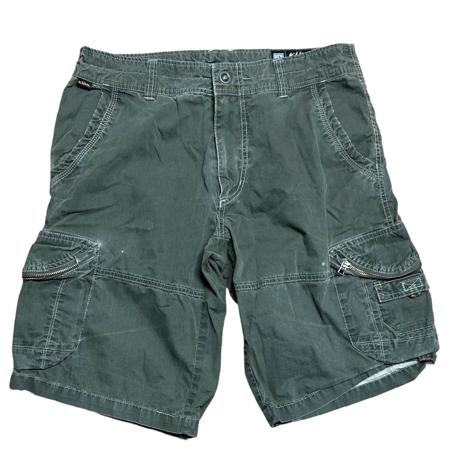 Vintage Kuhl Shorts Mens 32 Ambush Cargo Vintage Patina Dye Brown & Gray Lot Of 2 Hiking Cargo Short Mens 32 Gray Brown Outdoors 2 Pack Size US 32 / EU 48 - 2 Thumbnail