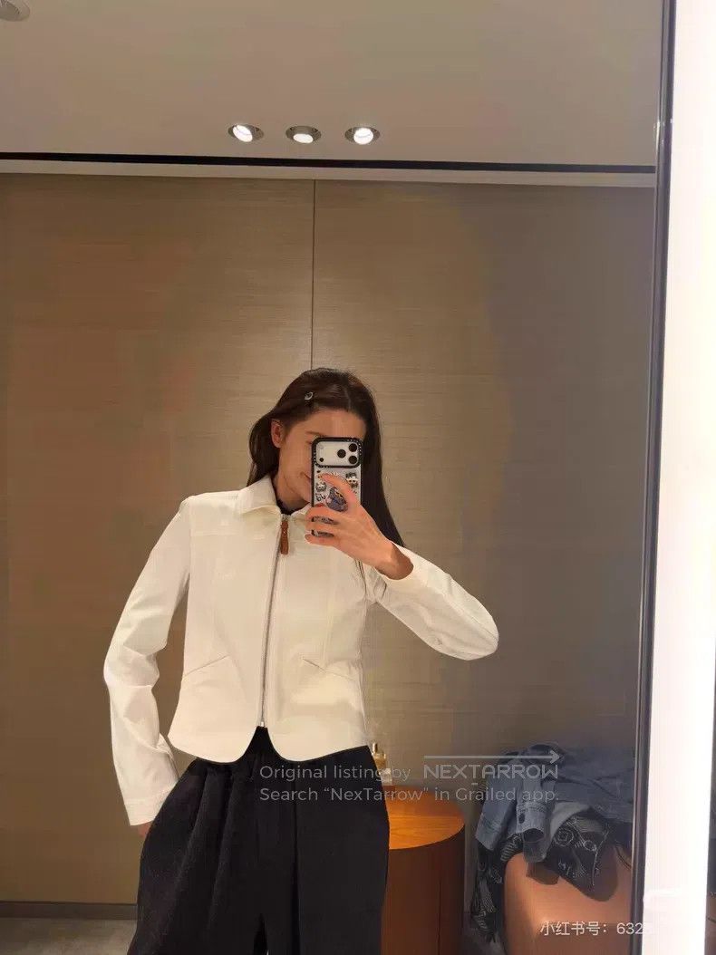 Hermes Hermes 26S Black and White Dual Color Gabardine Zip-up Sho Size XS / US 0-2 / IT 36-38 - 6 Thumbnail