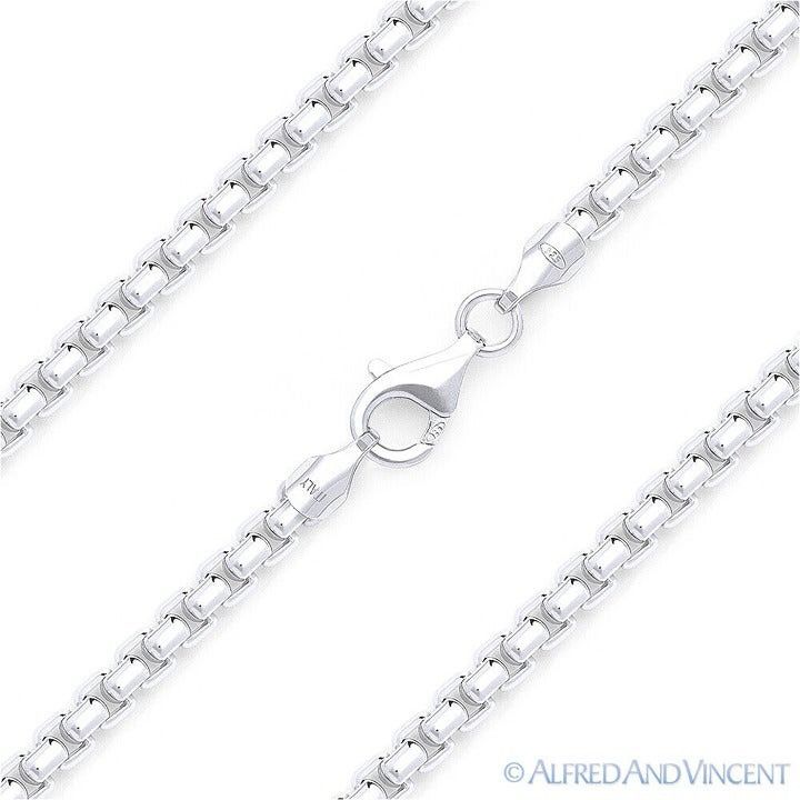 Other 2.5mm Rounded Mirror-Box Link Chain Bracelet Size 7" Size ONE SIZE - 1 Thumbnail