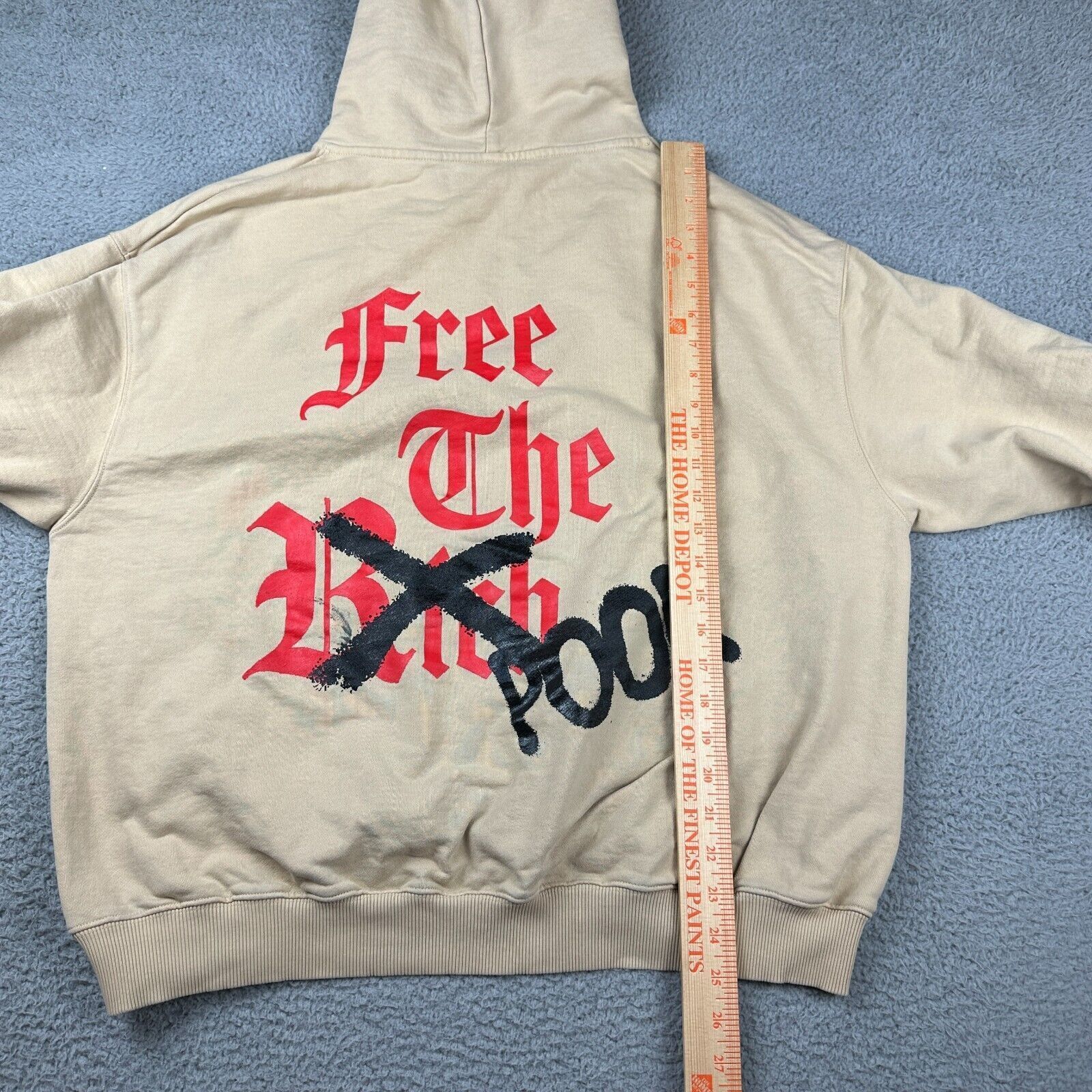 Other Free The Poor Hoodie Logo Graphics Pullover Casual Men Brown Size US L / EU 52-54 / 3 - 8 Thumbnail
