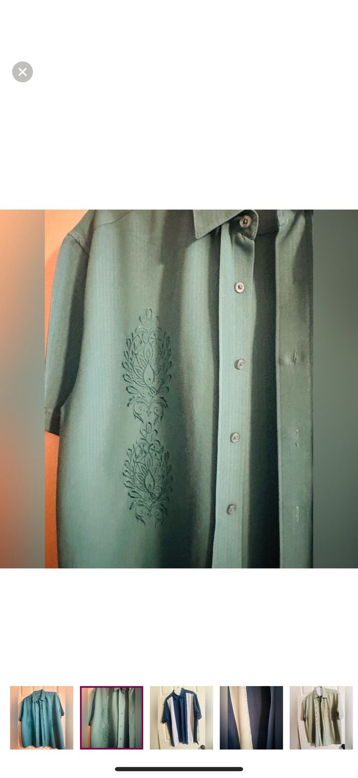 Cubavera MEN'S LOT 4 DESIGNER CUBAVERA LOT SHORT SLEEVE LOT SHIRTS Size US L / EU 52-54 / 3 - 7 Thumbnail