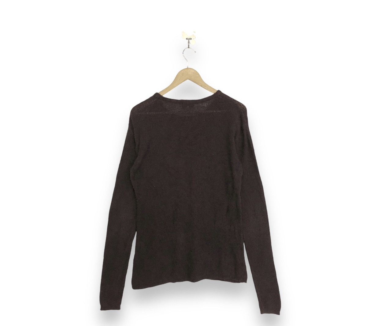 Beams Plus × Japanese Brand × Vintage Vintage Beams Brown Plain Minimalist Knitwear Size US M / EU 48-50 / 2 - 2 Thumbnail