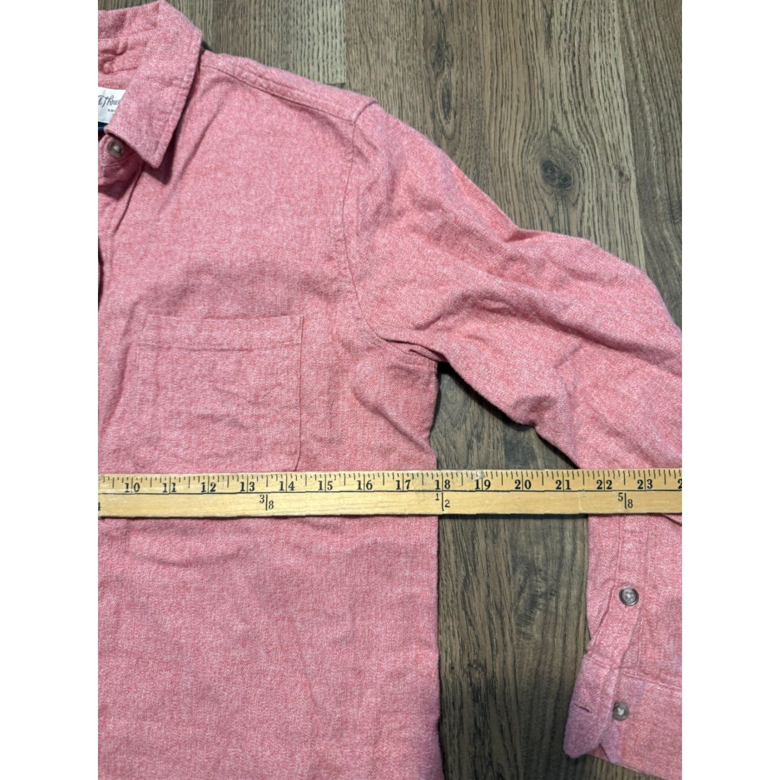 Vintage Universal Thread Shirt Women's XS Red Long Sleeve Button Up Size XS / US 0-2 / IT 36-38 - 6 Thumbnail