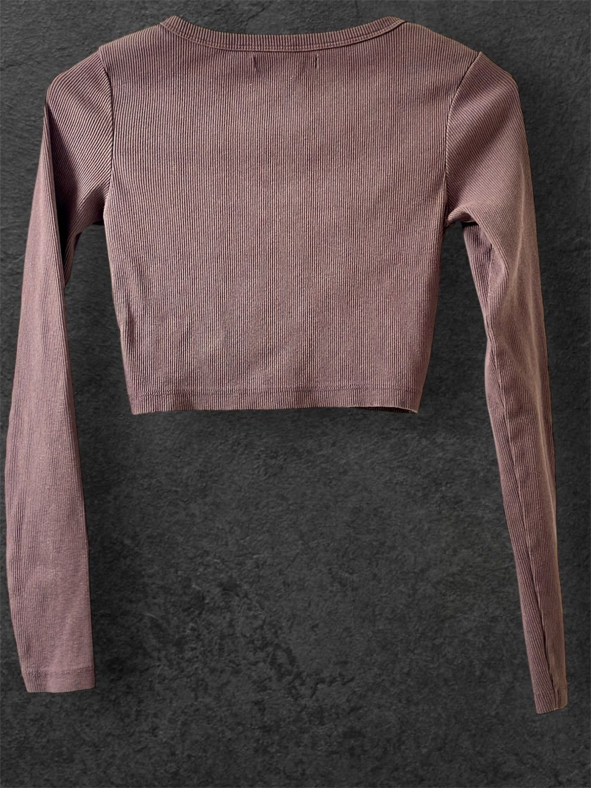 Pull & Bear Pull & Bear Button Down Long Sleeve Crop Top Size S / US 4 / IT 40 - 2 Thumbnail