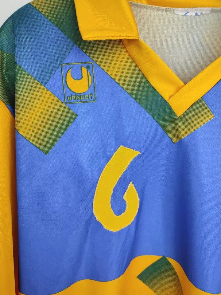 Vintage Vintage Uhisport FOOTBALL Kit SHIRT SOCCER JERSEY Size US L / EU 52-54 / 3 - 4 Thumbnail