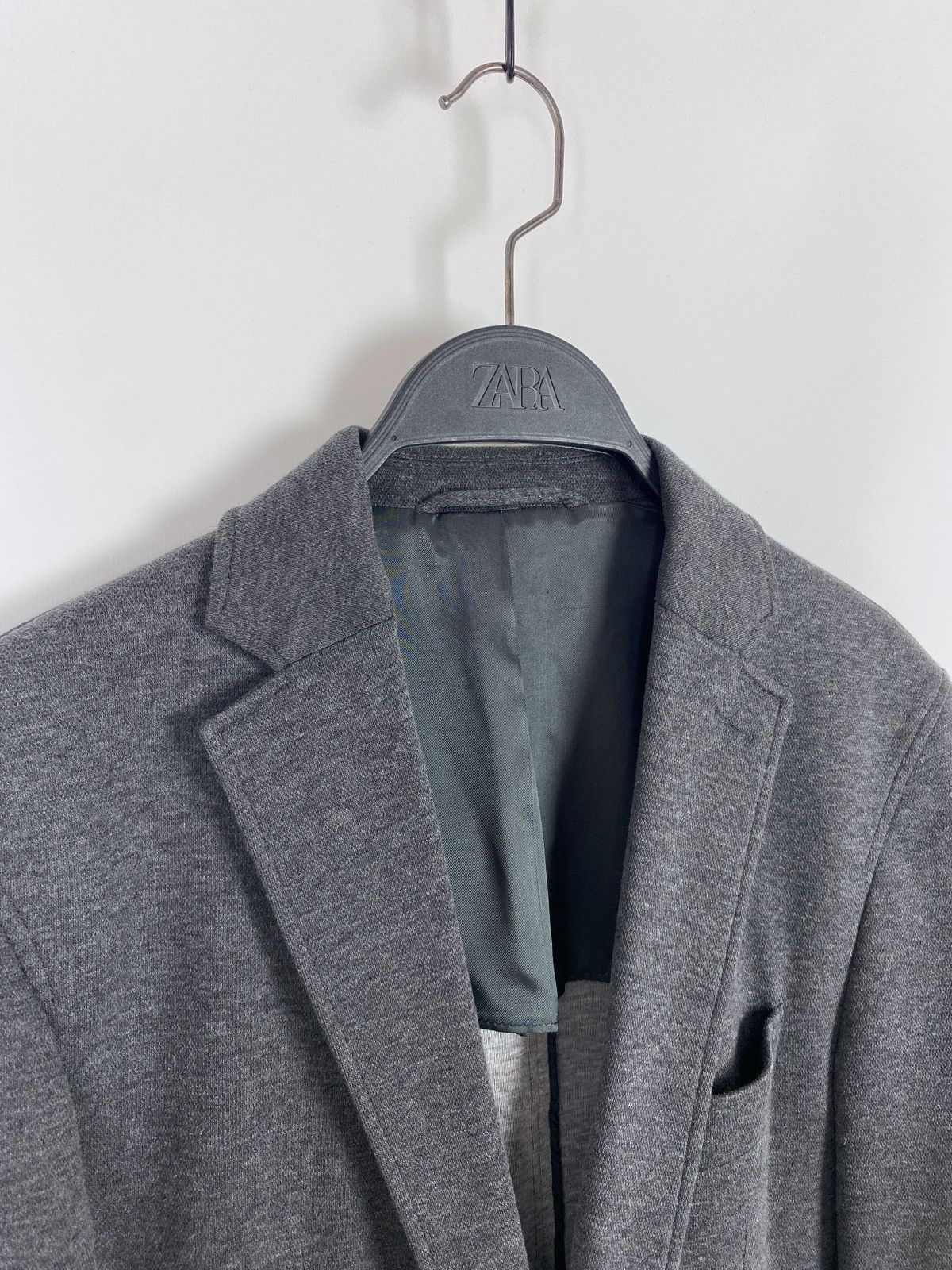 Hackett Hackett Piquet Jersey Gray Two Button Blazer Jacket Size US M / EU 48-50 / 2 - 5 Thumbnail