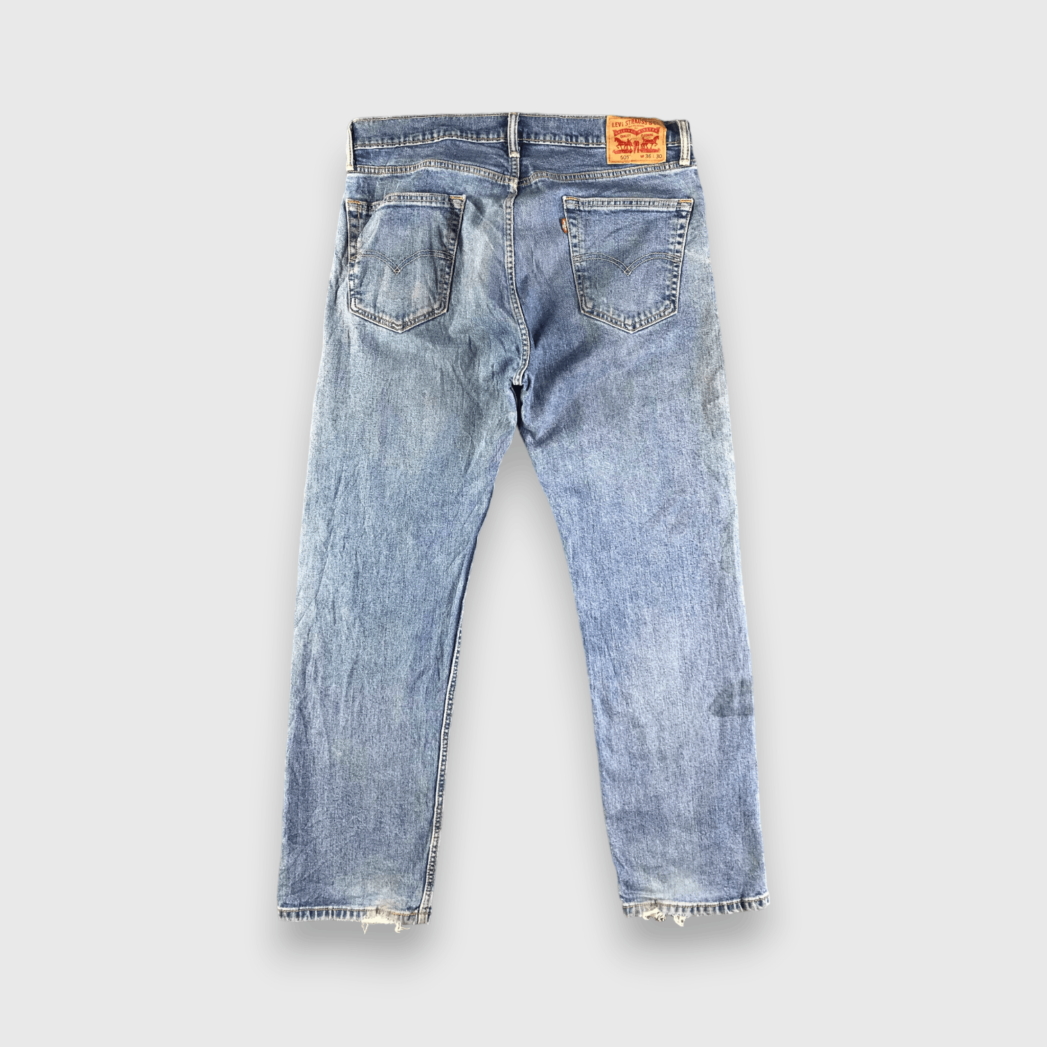 Levi's Vintage Blue Wash Levis 505 Jeans-J4216 Size US 36 / EU 52 - 2 Thumbnail
