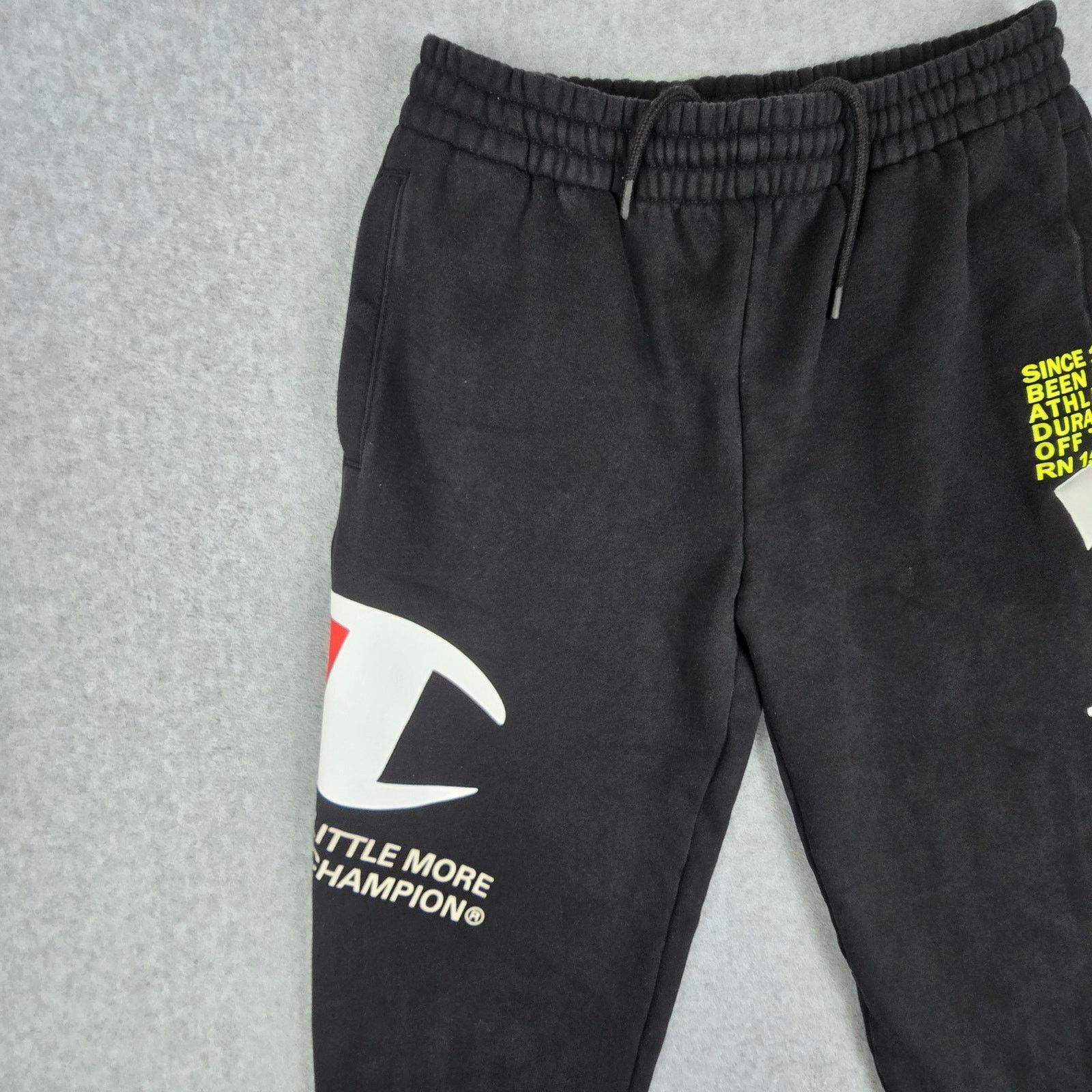 Champion Champion Medium Black Logo Joggers Drawstring Pockets Size US 32 / EU 48 - 7 Thumbnail