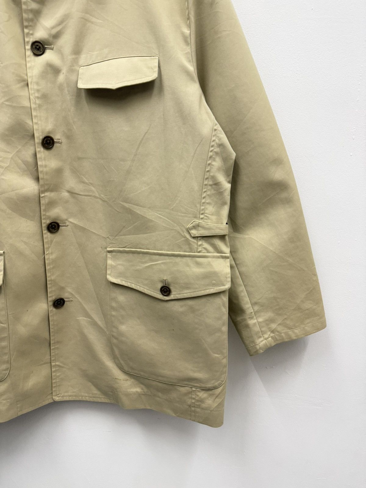 Aquascutum Aquascutum Beige Cotton Field Military Design Jacket Size US L / EU 52-54 / 3 - 3 Thumbnail