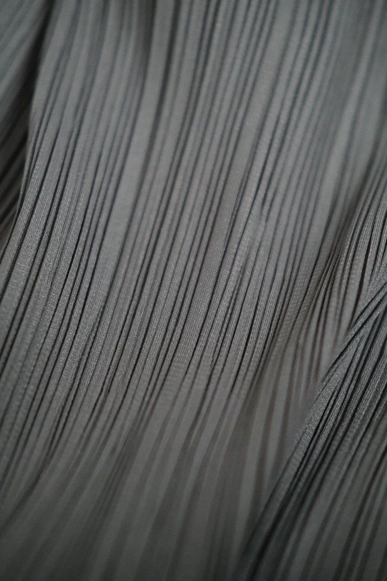 Issey Miyake issey miyake size:m Dark grey pleated long dress 2505-Next Size 42" / US 20 - 9 Thumbnail