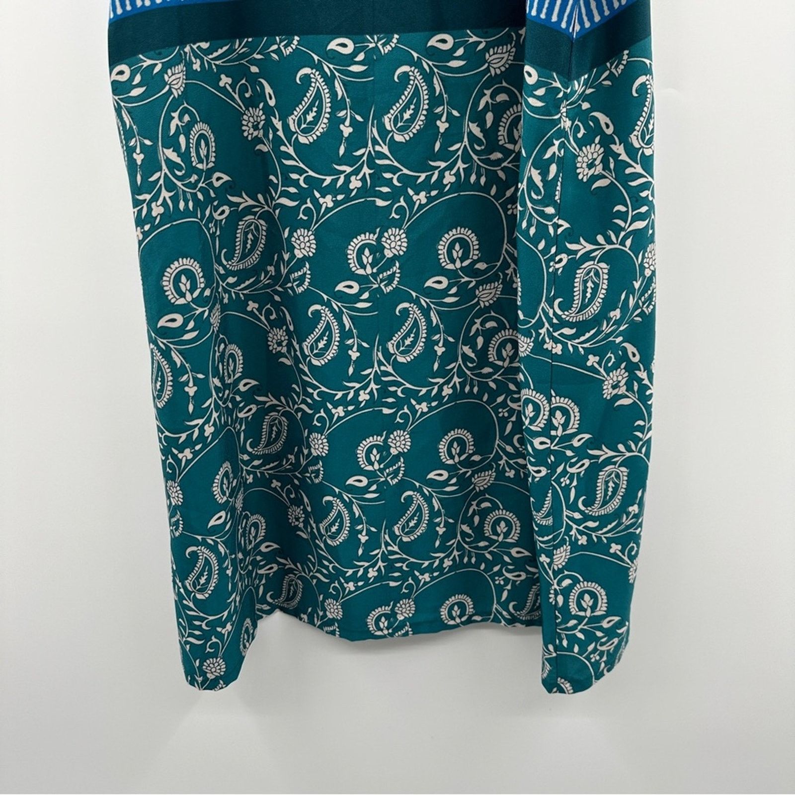 Anthropologie Anthropologie Maeve Mixed Floral Paisley Print Shift Dress Size S / US 4 / IT 40 - 3 Thumbnail