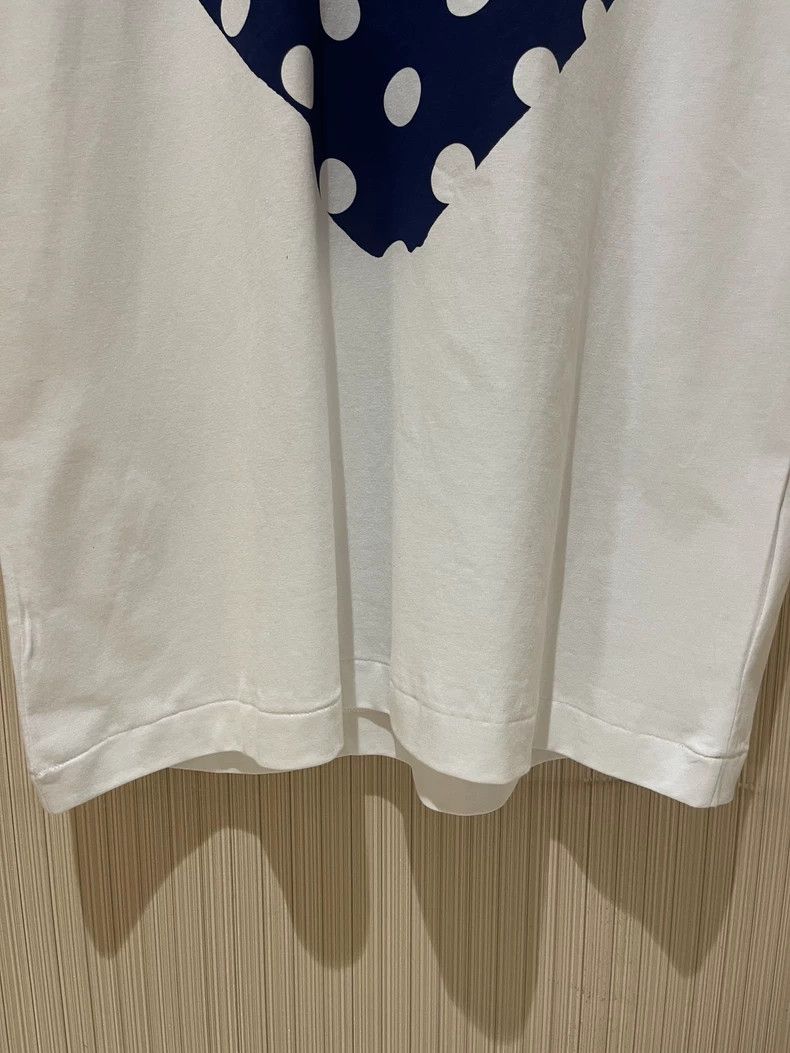 Comme des Garcons Comme Des Garcons Blue polka-dot love short sleeve T-shirt Size L / US 10 / IT 46 - 8 Thumbnail