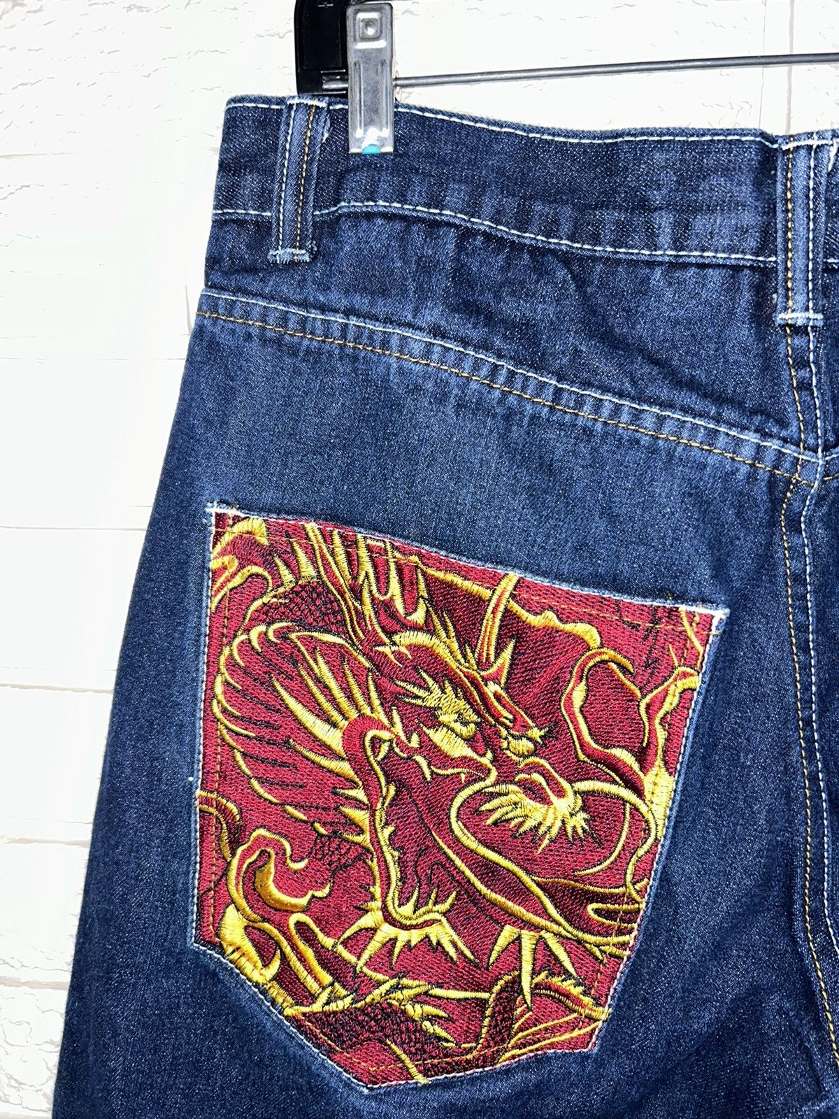 Coogi Vintage 90s Coogi Jeans Embroidered Dragon Jnco Style Size US 33 - 3 Thumbnail