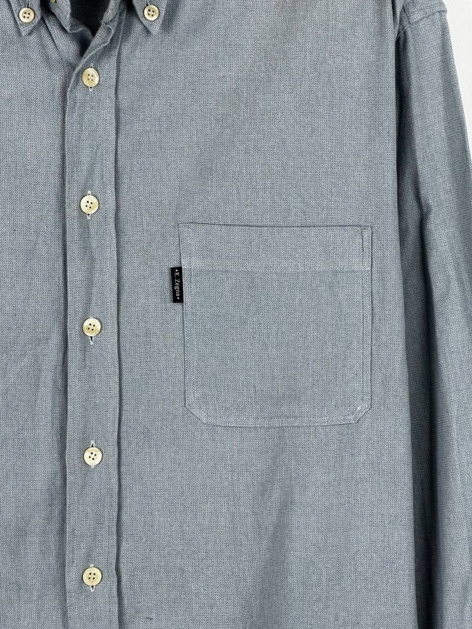Ermenegildo Zegna Ermenegildo Zegna Yachting Blue Luxury Shirt Size XL Size US XL / EU 56 / 4 - 5 Thumbnail