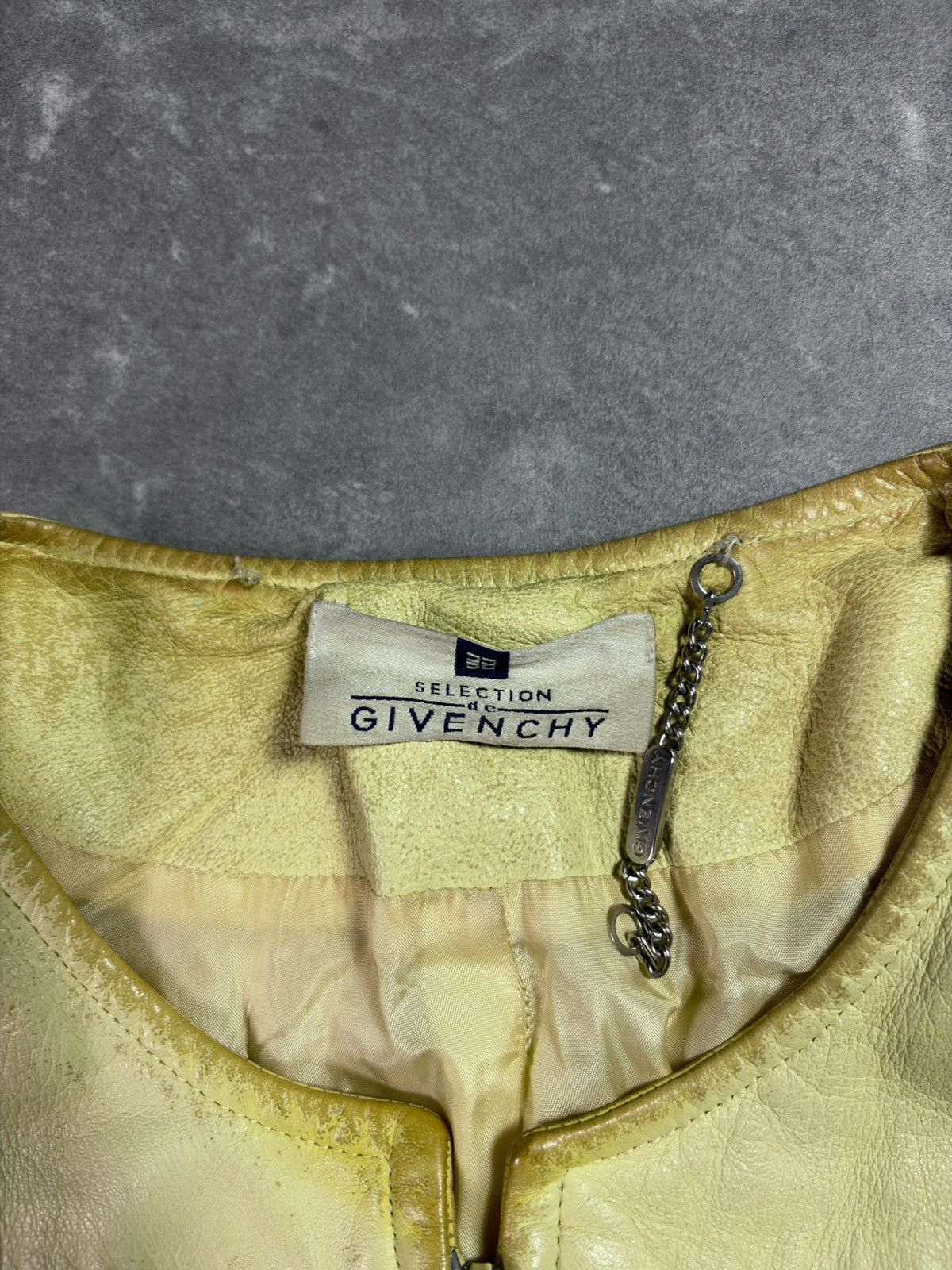 Givenchy 90s Distressed Faded Givenchy Napoleon Leather Jacket 40 Size L / US 10 / IT 46 - 11 Thumbnail