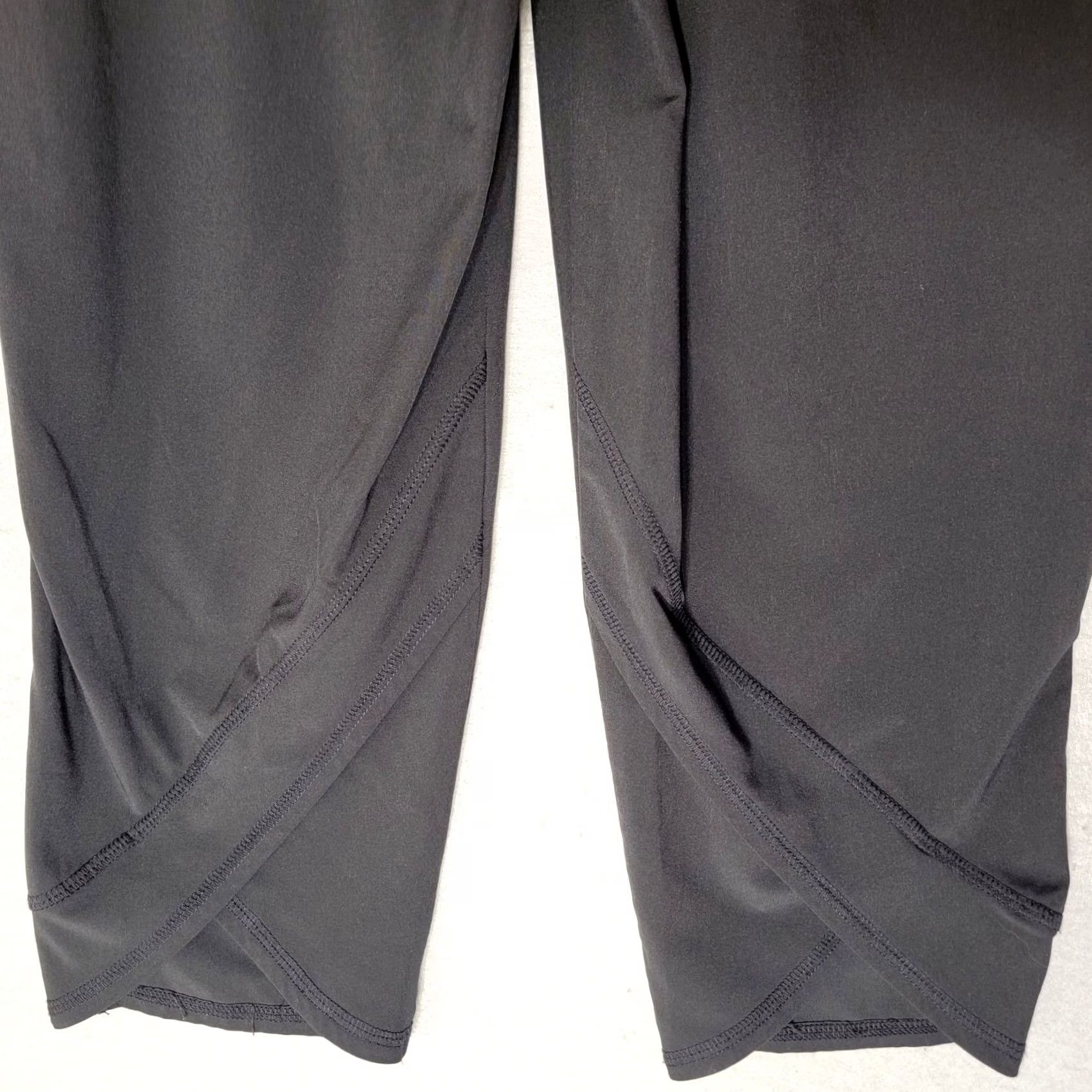 Vintage Calia Athletic Capri Pants Pull On Yoga Black Fold Over Waistband XS Size 26" / US 2 / IT 38 - 5 Thumbnail