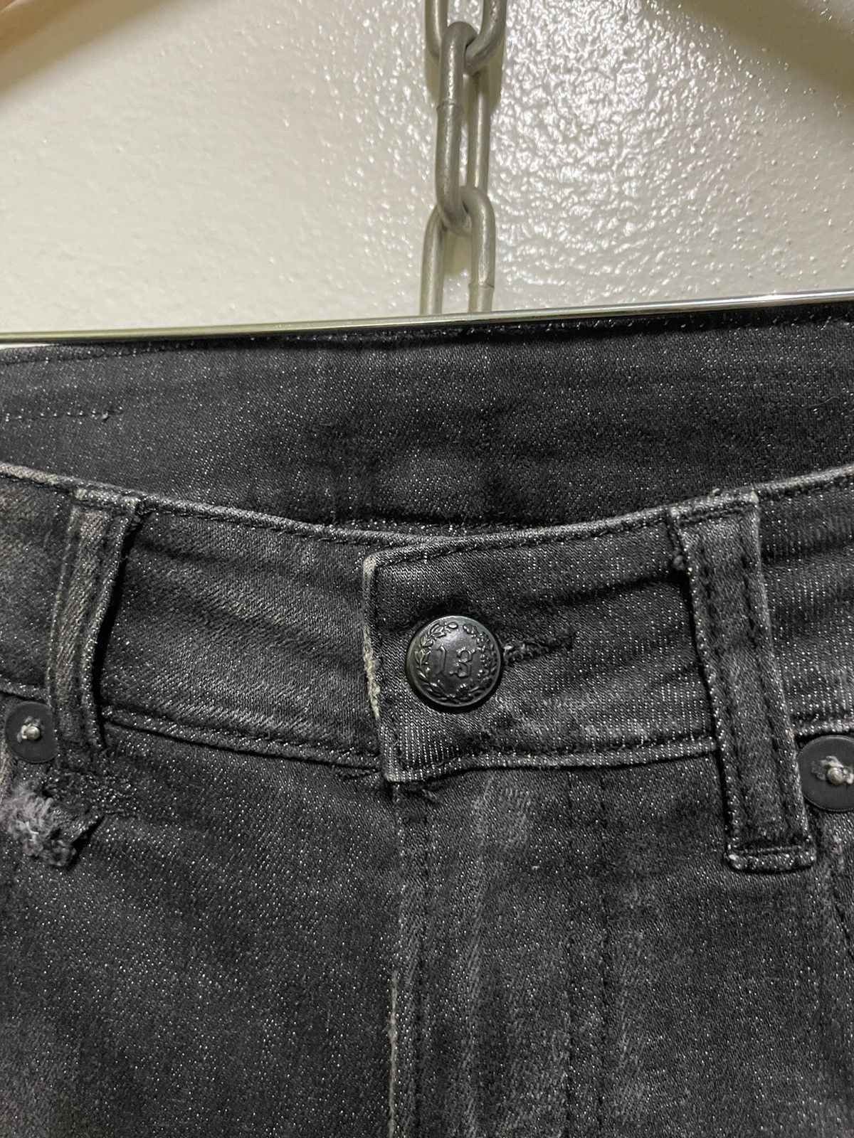 R13 R13 Black Chaps Jeans Size 30" / US 8 / IT 44 - 8 Thumbnail