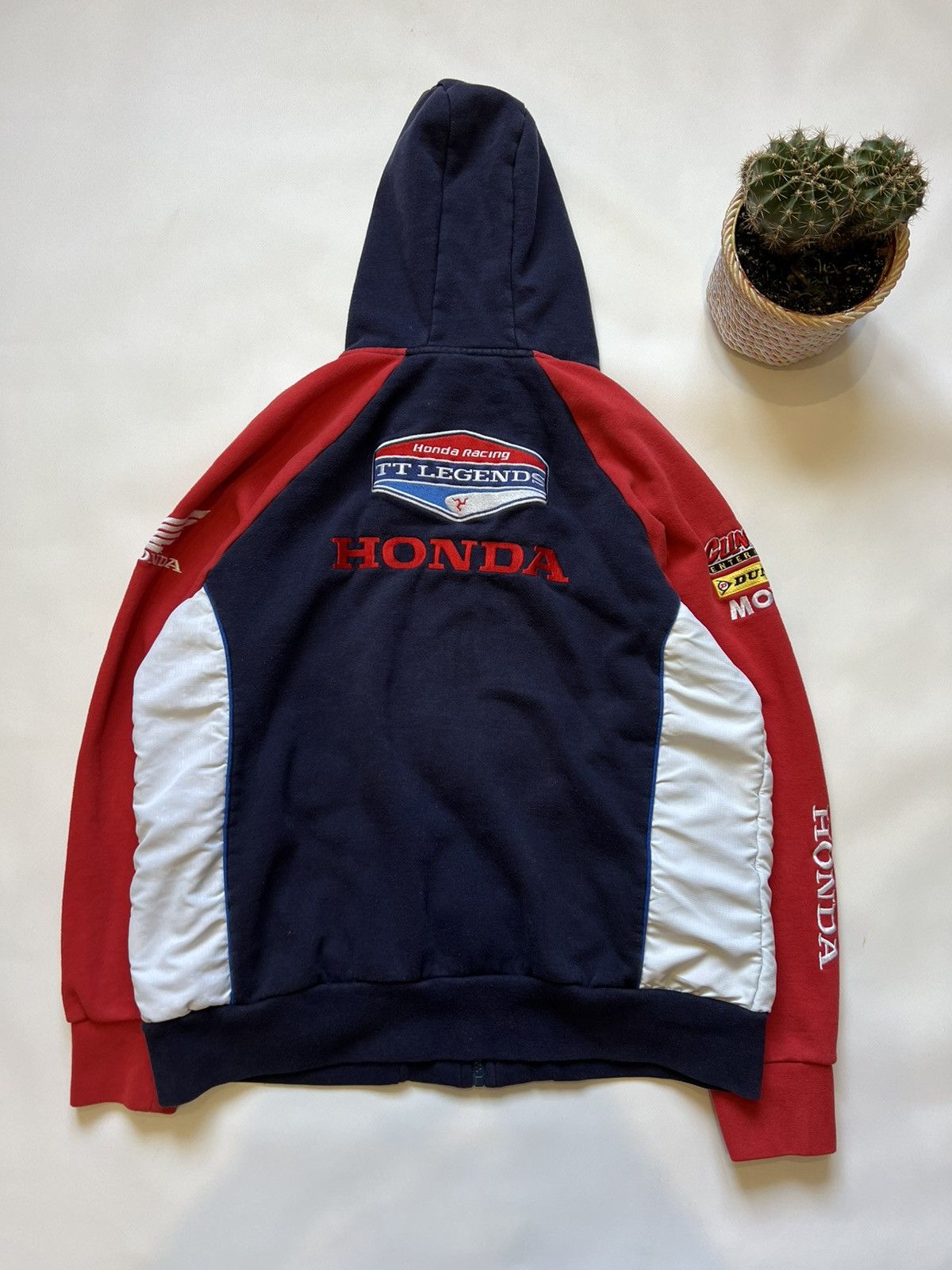 Honda Honda Racing Zip Hoodie Rare Mens TT Legends Size US S / EU 44-46 / 1 - 1 Thumbnail