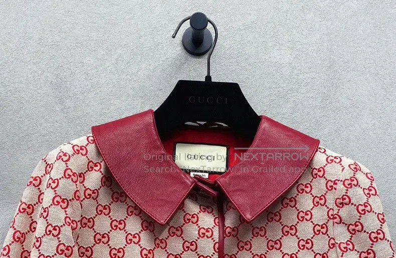 Gucci Gucci Red leather collar jacket Size XS / US 0-2 / IT 36-38 - 4 Thumbnail