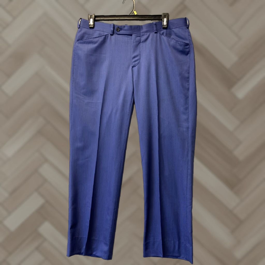 Vintage Tom James Executive Collection Dress Pants Mens 36x30 Navy Wool USA /0390 Size US 36 / EU 52 - 1 Thumbnail