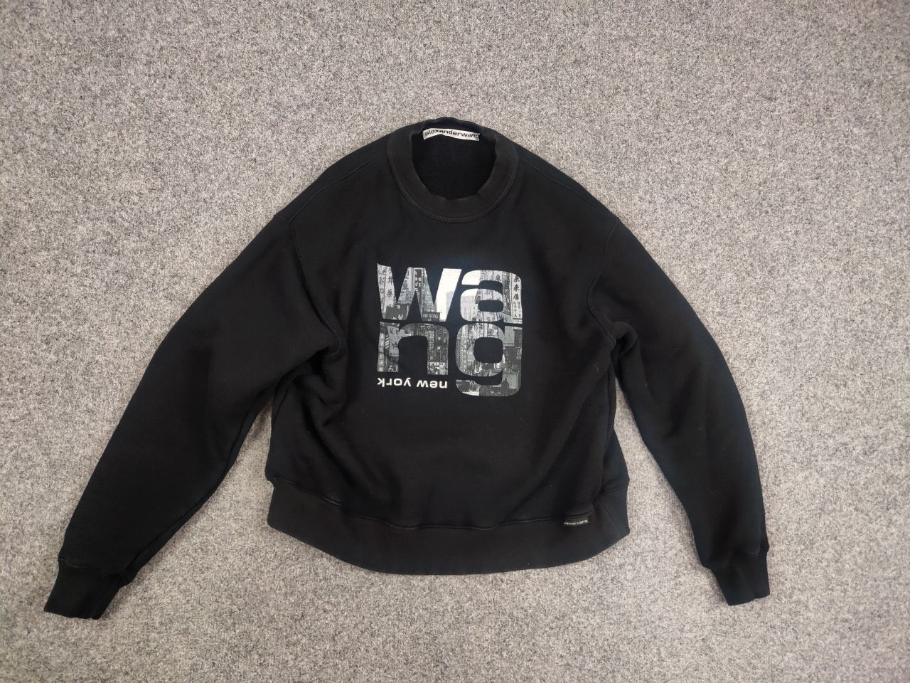 Alexander Wang Alexander Wang new york Logo Oversized Crew Chek Sweatshirt Size US S / EU 44-46 / 1 - 8 Thumbnail