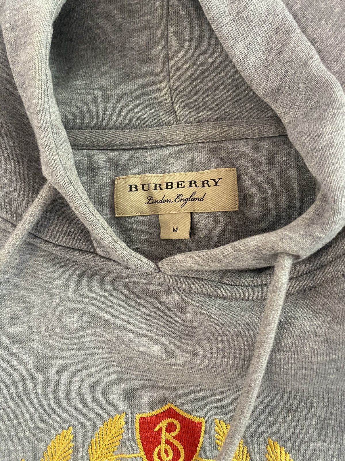 Burberry Embroidered Archive Logo Jersey Hoodie Size US M / EU 48-50 / 2 - 9 Thumbnail