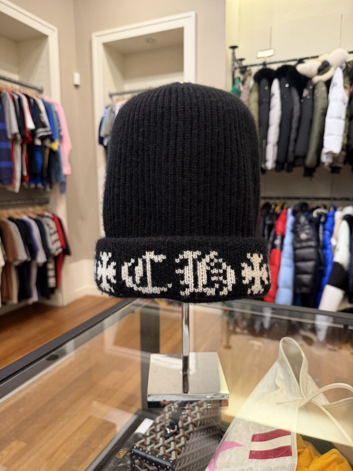 Chrome Hearts Chrome Hearts ‘Big Daddy’ Cashmere Beanie -Black Size ONE SIZE - 3 Thumbnail