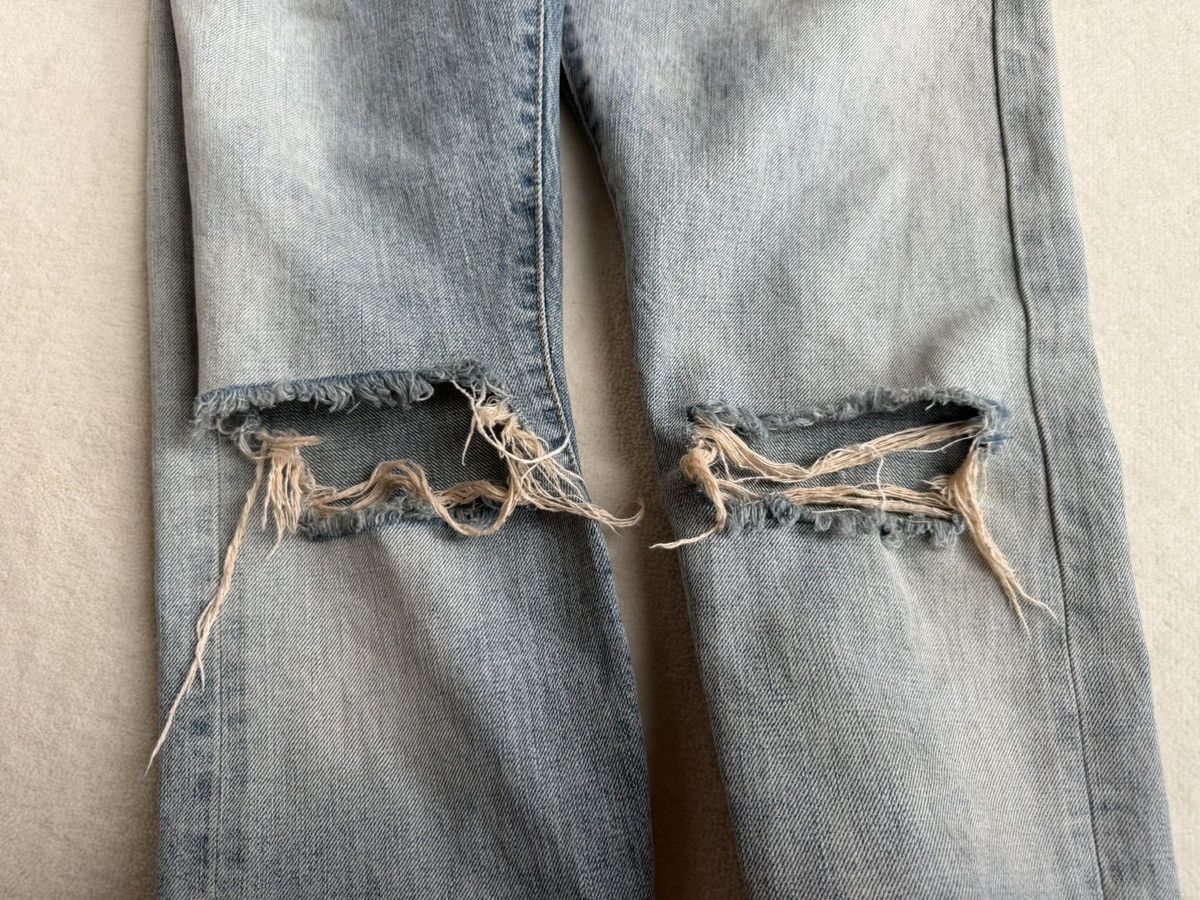 SS16 Saint Laurent selvedge knee rip jeans Hedi 31 crash