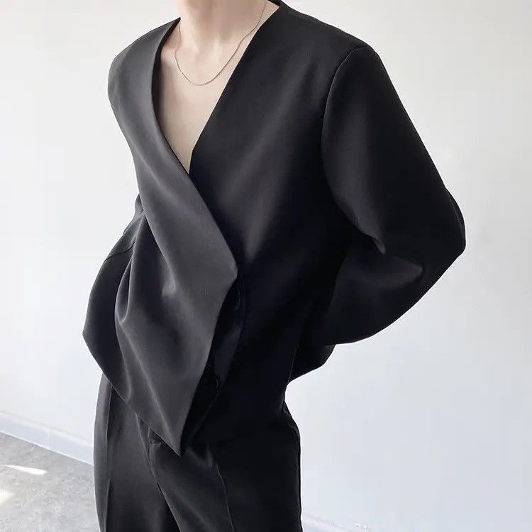Japanese Brand × Vintage Korean fashion retro wrap blazer Size US L / EU 52-54 / 3 - 2 Thumbnail