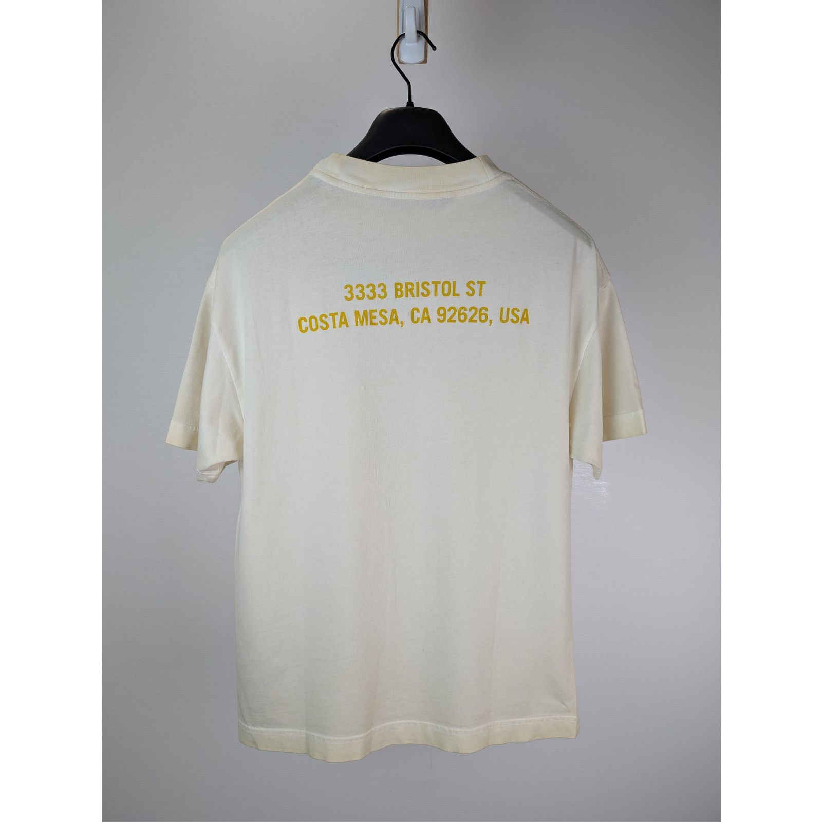 Palm Angels o1rshd1 Double Oversized LA T-Shirt in Off White / Yellow Size US XL / EU 56 / 4 - 17 Thumbnail