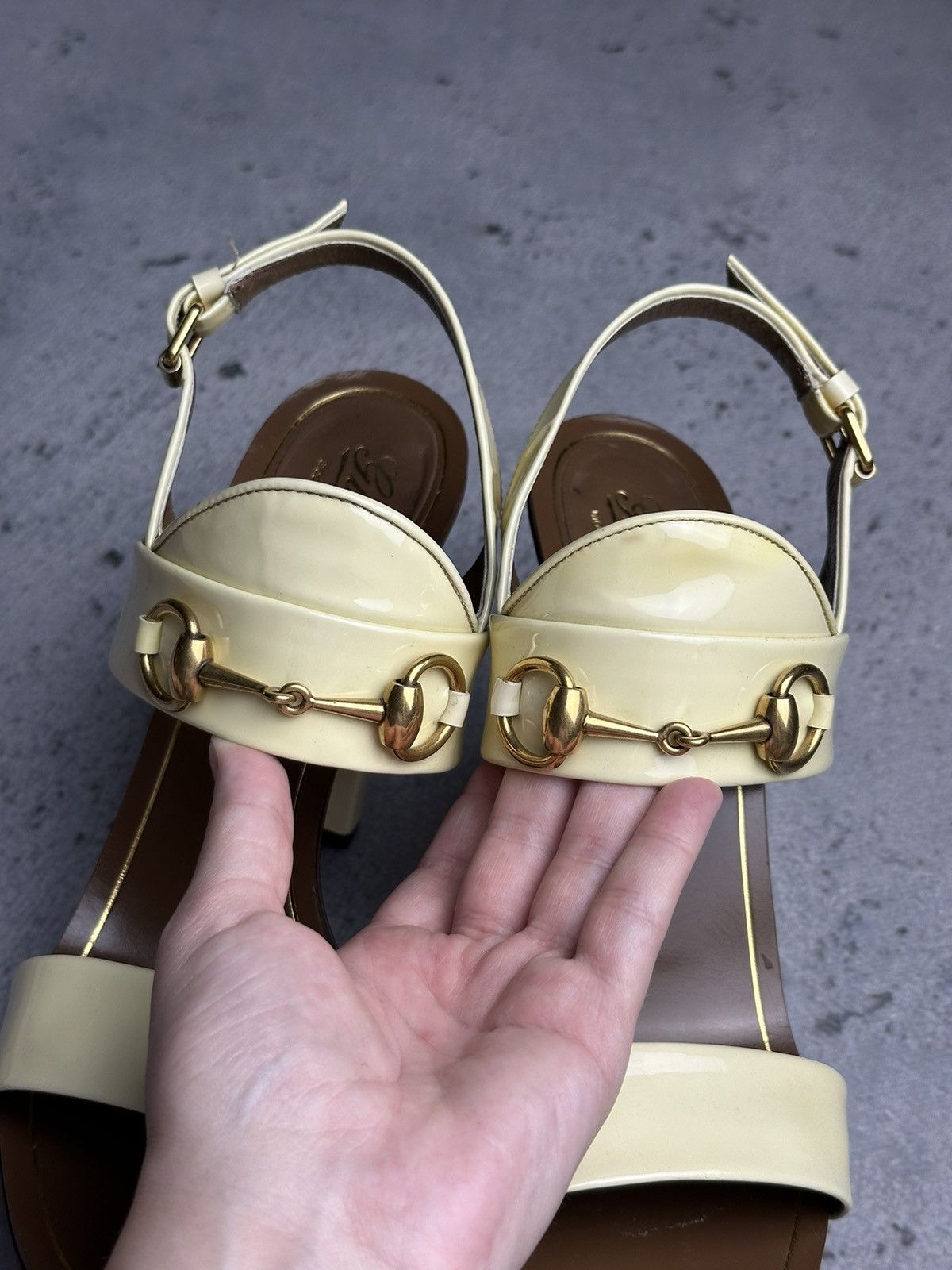 Gucci Gucci Leather Alyssa Horsebit Ankle Strap Sandals y2k Rare Size US 9 / IT 39 - 7 Thumbnail
