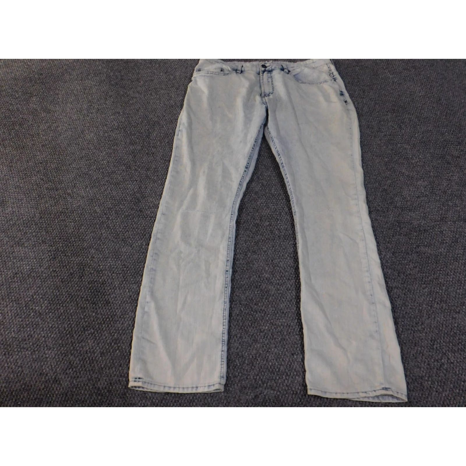 Buffalo David Bitton VINTAGE Buffalo David Bitton Jeans Mens 36x32 Light Wash Max-X Skinny Stretch Denim Size US 36 / EU 52 - 2 Thumbnail