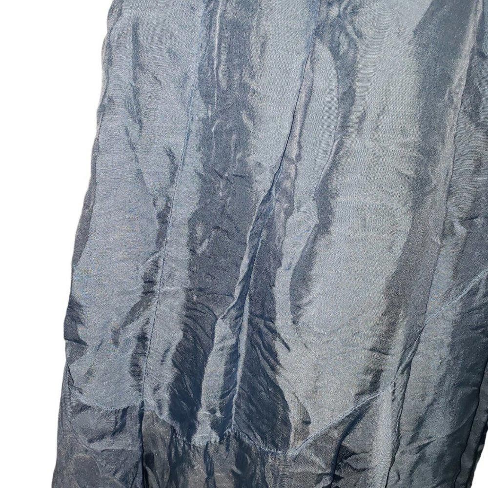 Designer CT328 Ladies 100% Blue Italian Silk Lined Maxi Skirt 28" Size 30" / US 8 / IT 44 - 11 Thumbnail