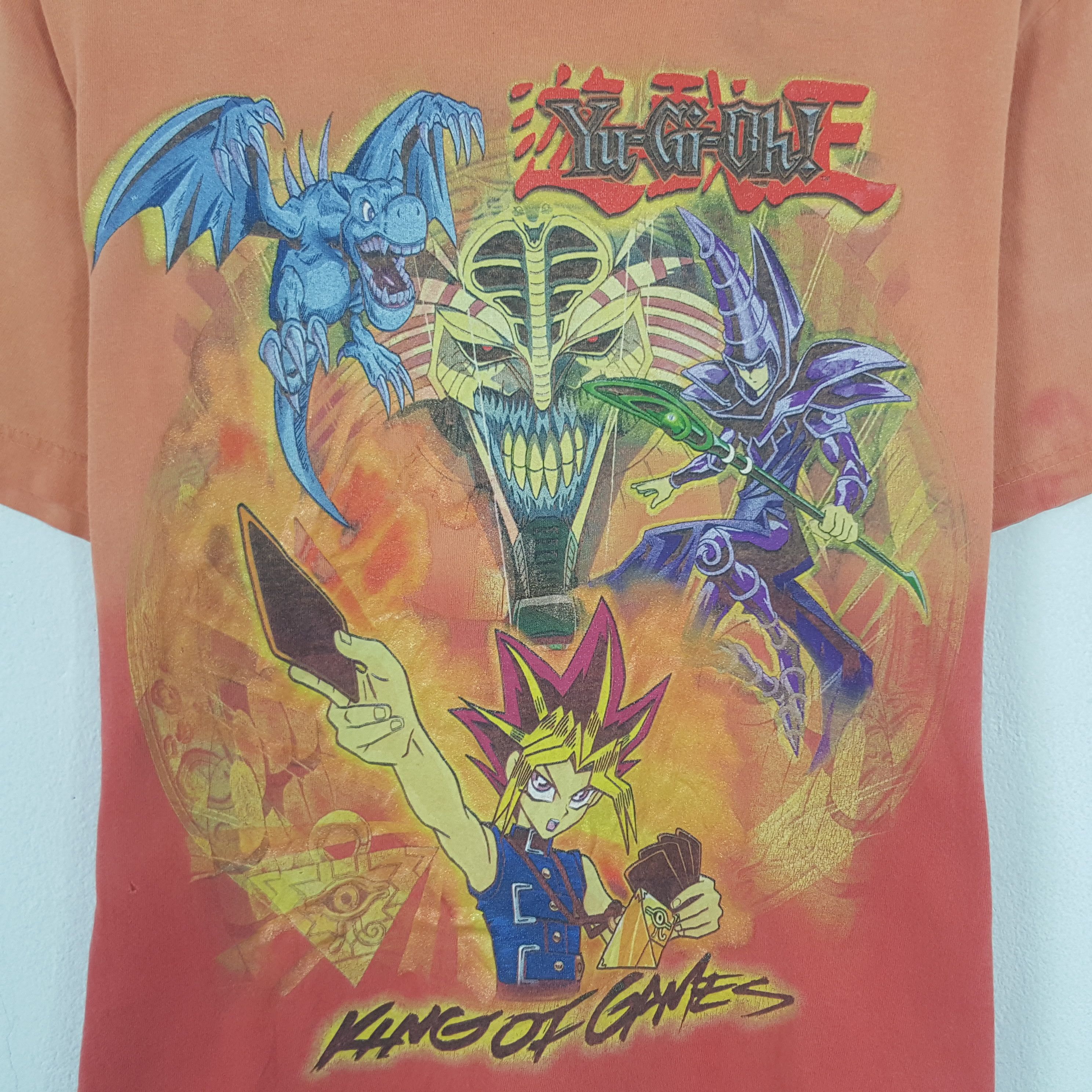Japanese Brand Vintage Yu-Gi-Oh King Of Games T-shirt Size US M / EU 48-50 / 2 - 2 Thumbnail