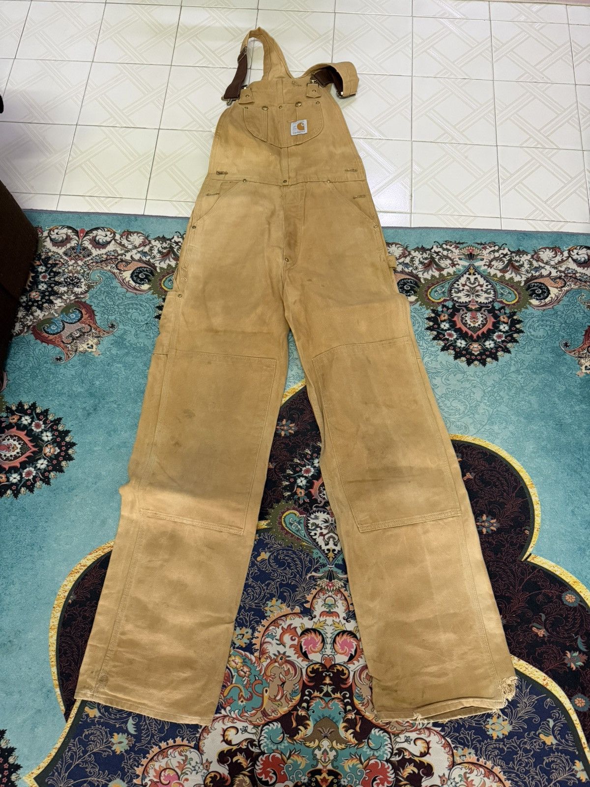 Carhartt Distressed Carhartt 100 Years Anniversary Workwear Overall Size US 28 / EU 44 - 24 Thumbnail