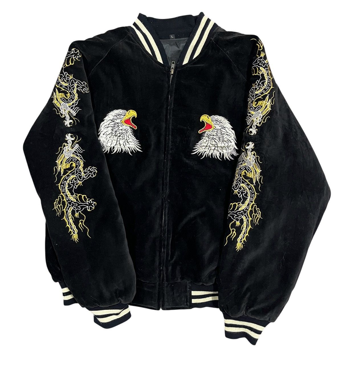 Japanese Brand Bomber jacket sukajan japan yokosuka souvenir velvet Size US L / EU 52-54 / 3 - 8 Thumbnail
