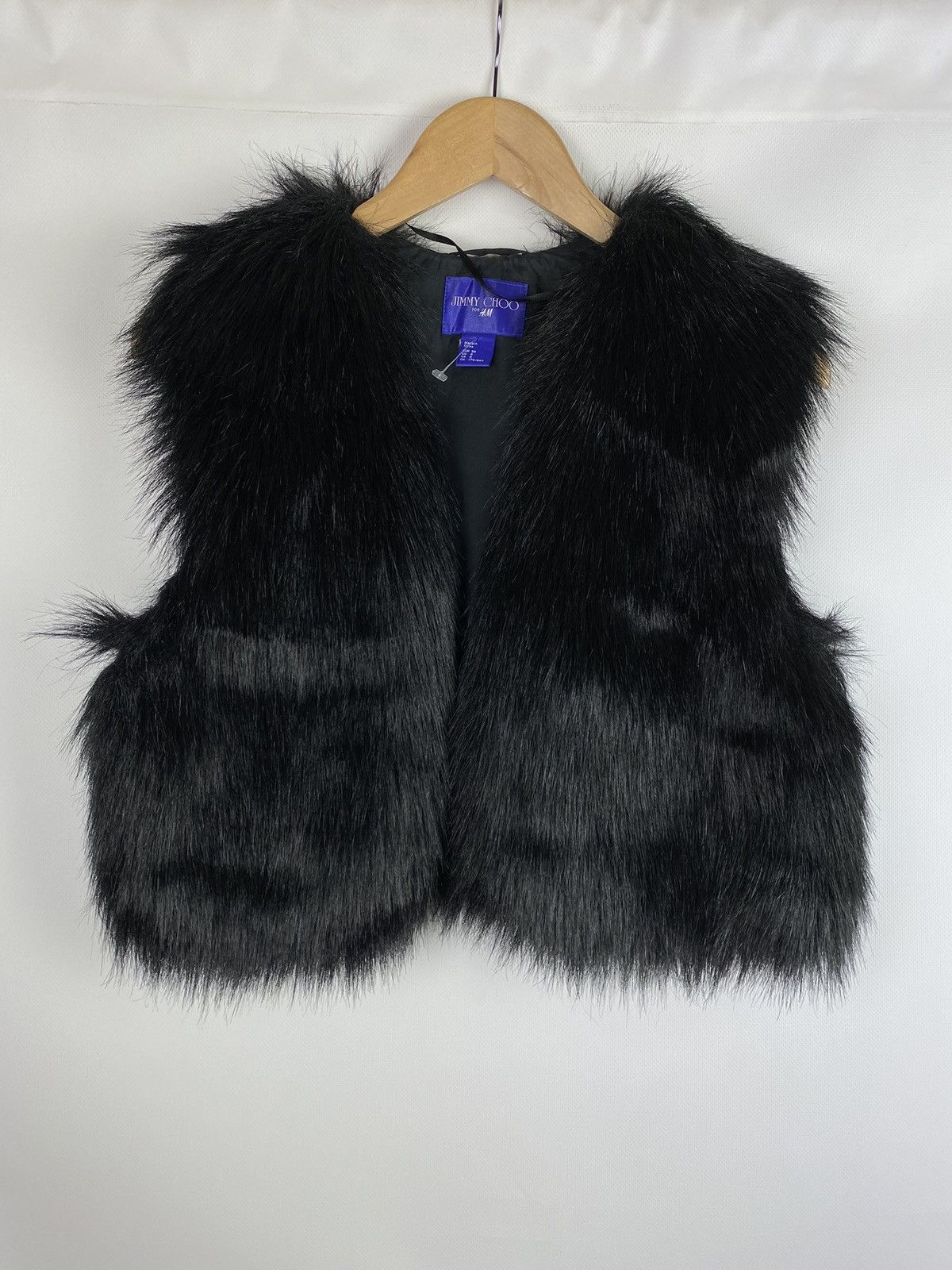 H&M × Jimmy Choo Jimmy Choo for H&M ladies faux fur vest gilet size US 8 Size M / US 6-8 / IT 42-44 - 1 Thumbnail