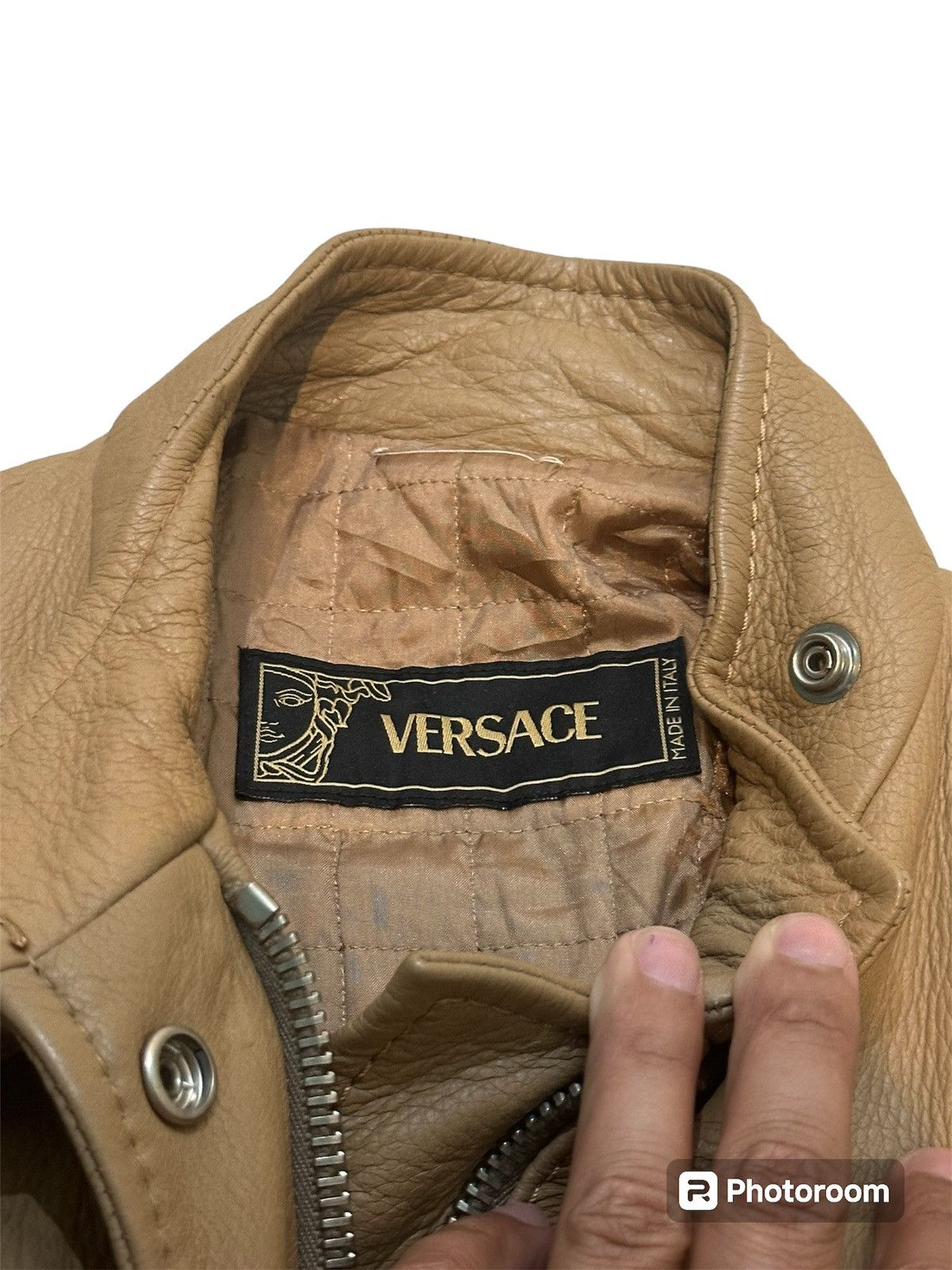 Versace Versace leather jacket by ruffo reseach made in italy Size XS / US 0-2 / IT 36-38 - 4 Thumbnail