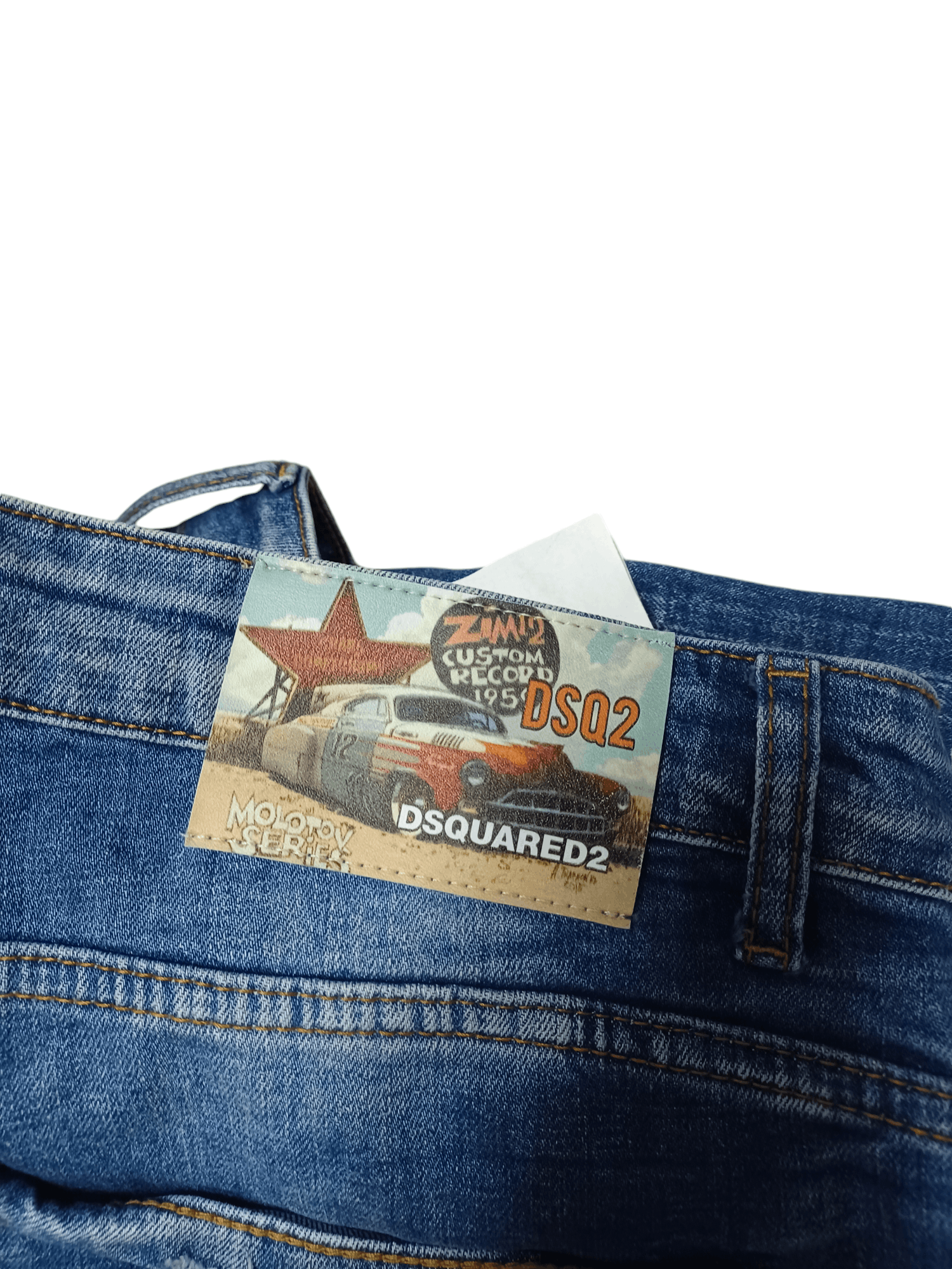 Dsquared2 DSQUARED 2 MADE IN ITALY DISTRESSED AVANT GARDE JEANS Size US 31 - 5 Thumbnail
