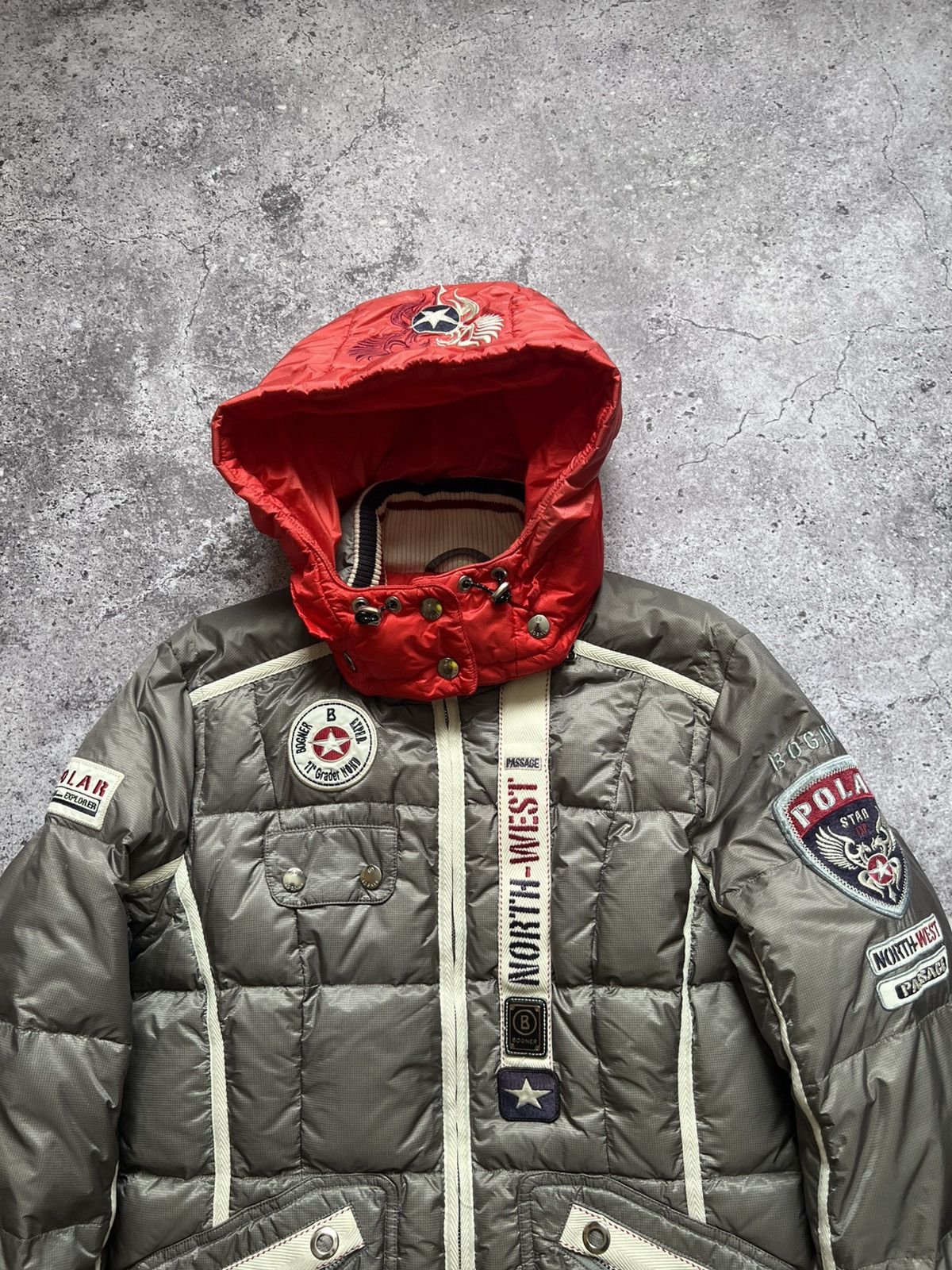 Bogner Bogner Expedition Silver Ski Puffer Jacket Size L / US 10 / IT 46 - 4 Thumbnail