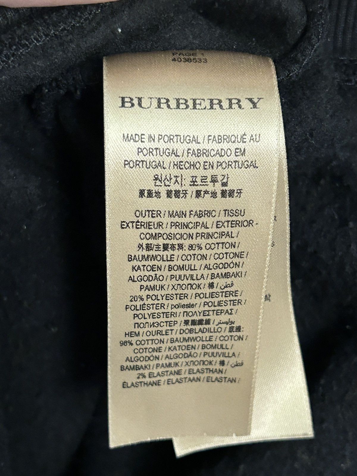 Burberry Burberry Short sleeve over fitting Black Medium hoodie Size US M / EU 48-50 / 2 - 4 Thumbnail