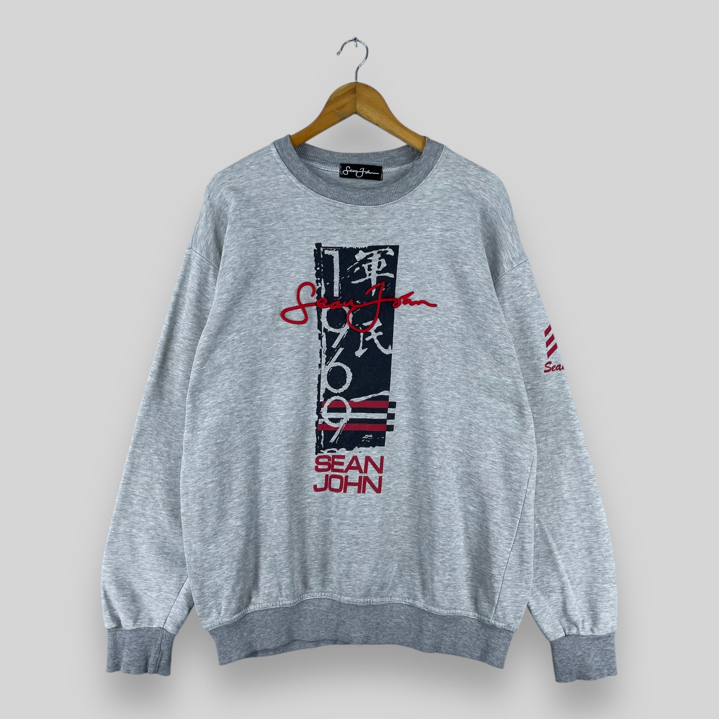 Sean John Vintage 1990s SEAN JOHN Hip Hop Spell Out Sweatshirt Size US L / EU 52-54 / 3 - 1 Thumbnail